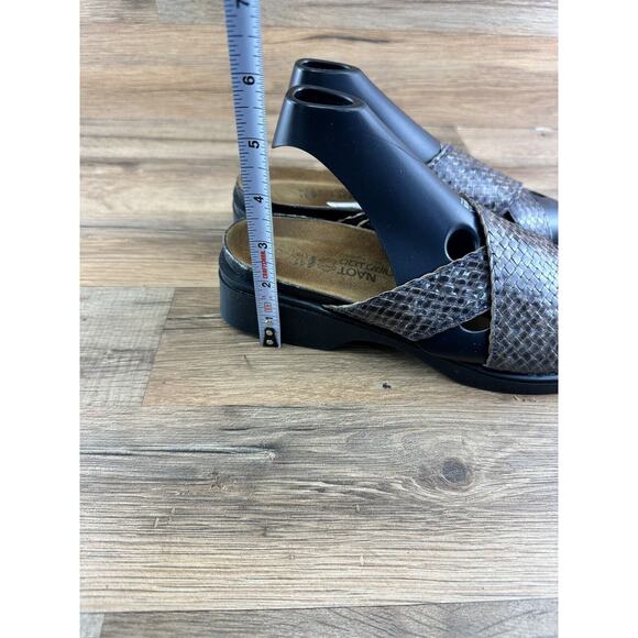NAOT Woven Leather Criss Cross Strappy Sandal Slides Womens Size 10| 41 - Picture 8 of 9